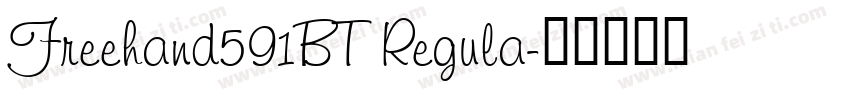 Freehand591BT Regula字体转换